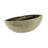13.5x6x4.5" Ceramic Planter Bowl With Textured Gold Design