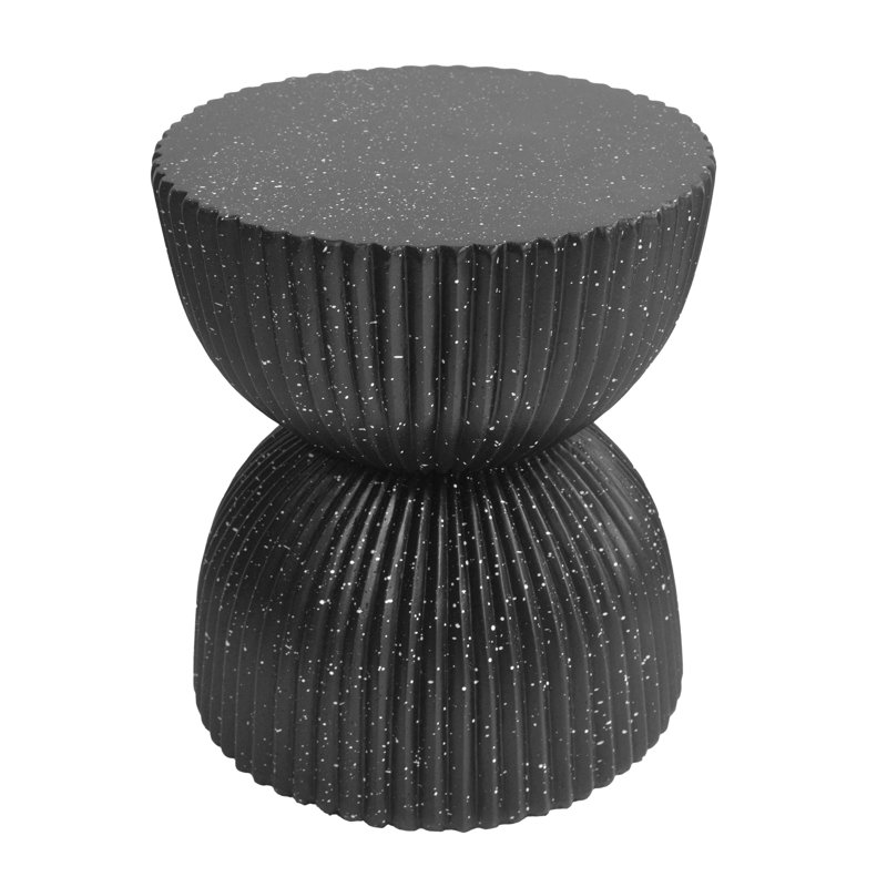 Table d'appoint en sablier Alven, Noir