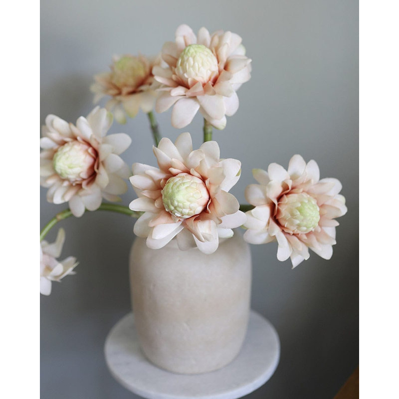 Faux Green Waratah Protea 16.5”, Pink, 31" H x 6" W
