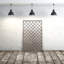 Panneau d'intimité en aluminium découpé au laser Faded Blocks - Art mural extérieur thermolaqué en métal, paravent de clôture décoratif-71049036-71049027