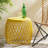Lightweight Iron Side Table with Lattice Design for Patio and Outdoor Use, No Assembly Required-1746720527