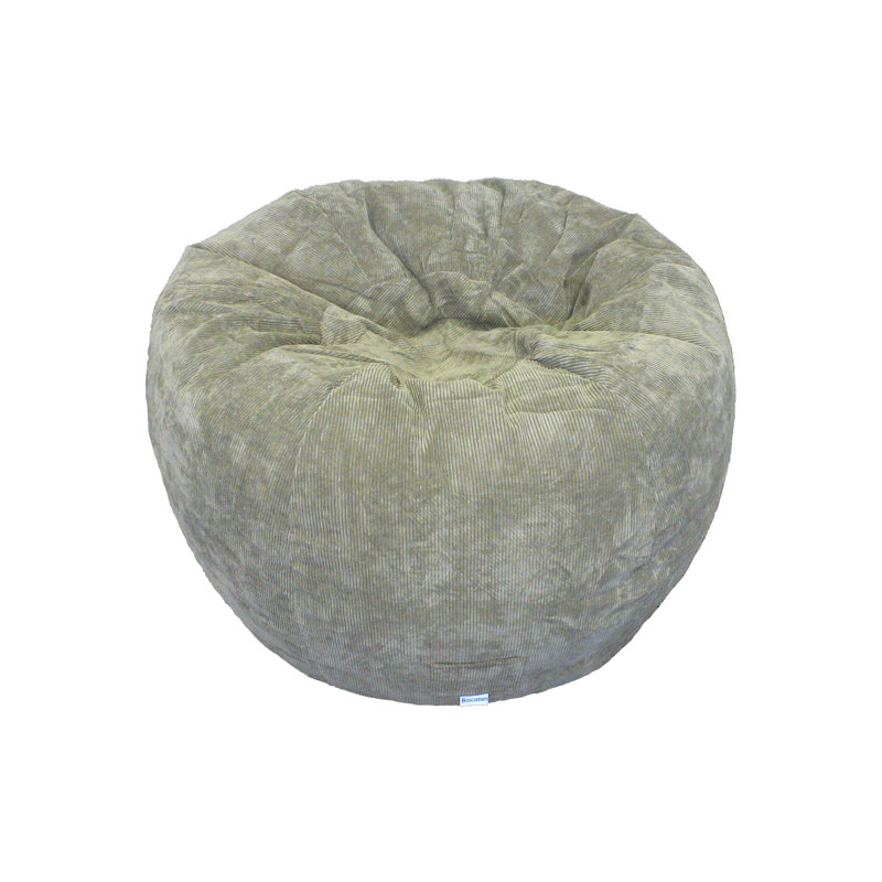Fauteuil en velours Corduroy Jumbo, Velours côtelé vert