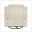Fauteuils inclinables | Fauteuil pivotant beige en microfibre | Structure en contreplaqué, siège renforcé de métal, capacité de 300 lb