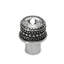Caché medium round knob with an 16mm rivoli Swarovski Clear Crystalin Antique Brass-965063912