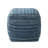 Yinka 18"H Two-Tone Striped Cotton Pouf Ottoman-416779053