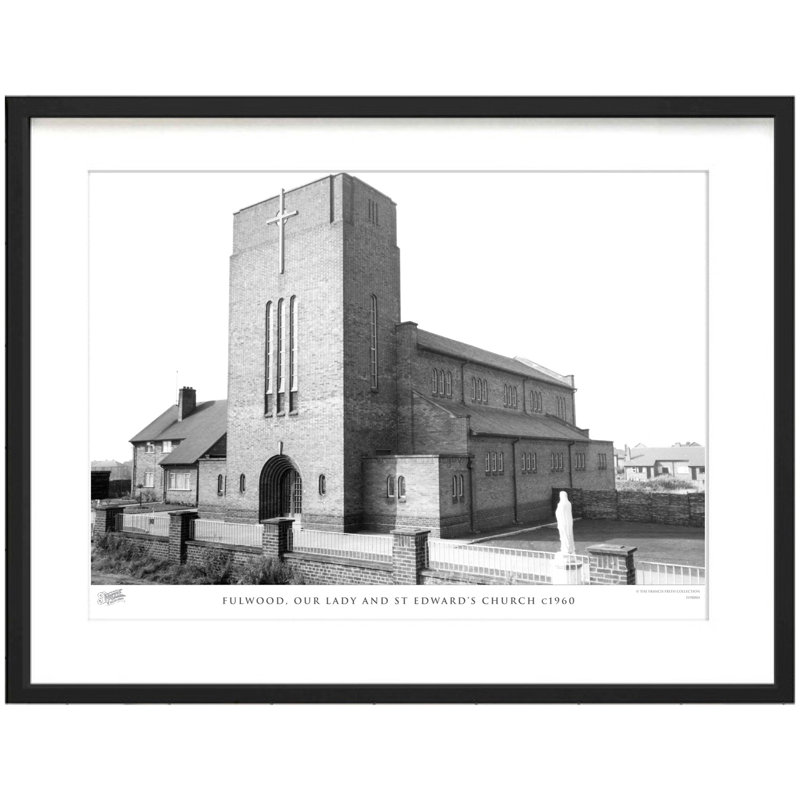 Fulwood, Our Lady And St Edward's Church C1960 - Single Picture Frame Print, 28cm H x 36cm W x 2.3cm D