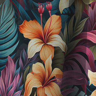 Tropical Tropical Mirage Viii - Rideau floral - Rideau occultant floral - 1 panneau