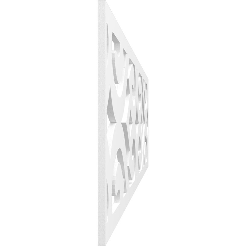 Moulure de chantournage Keene, H 12 po x l 47 po x P 0,38 po, PVC de qualité architecturale