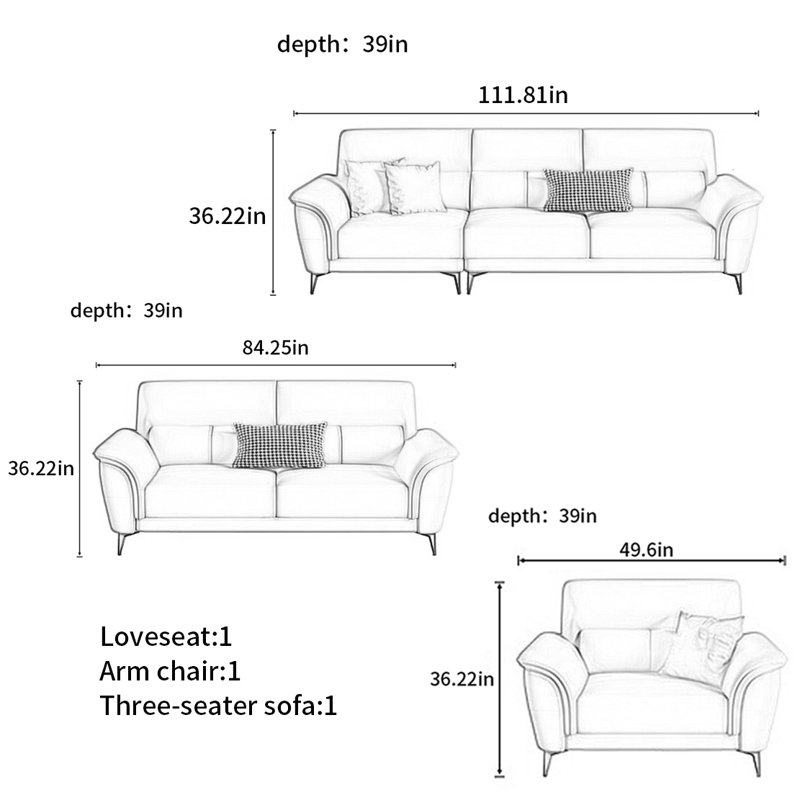 Modern and simple American sofa