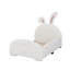 Twin Size Upholstered Rabbit-Shape Princess Bed