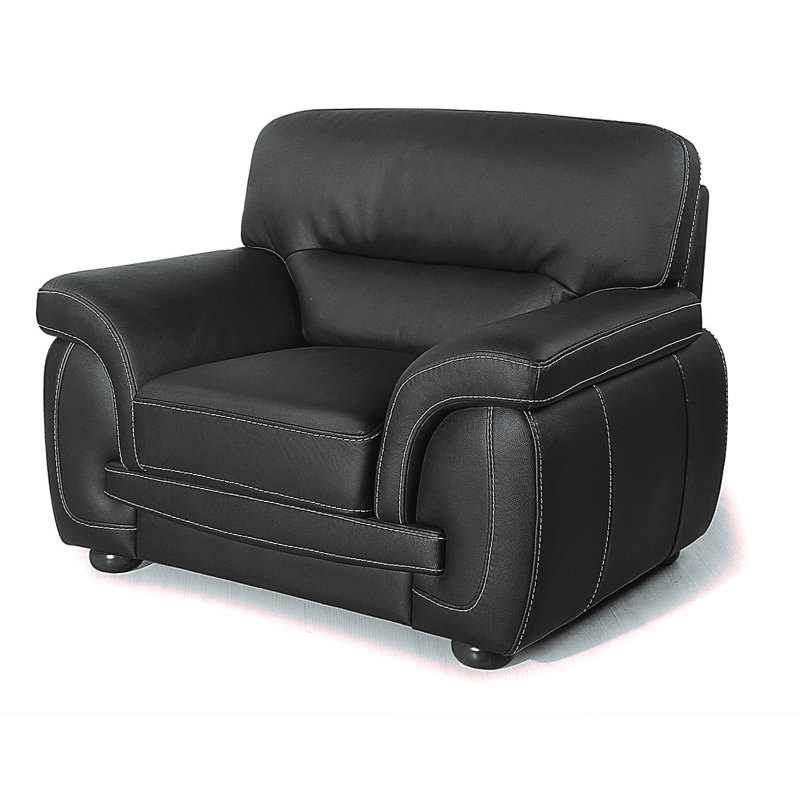 Fauteuil club de 43 po de largeur, Noir