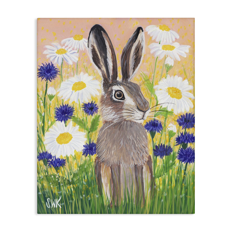 «Hour Hare», art mural par Sarah Waldron Kimball, H 30 po x l 24 po
