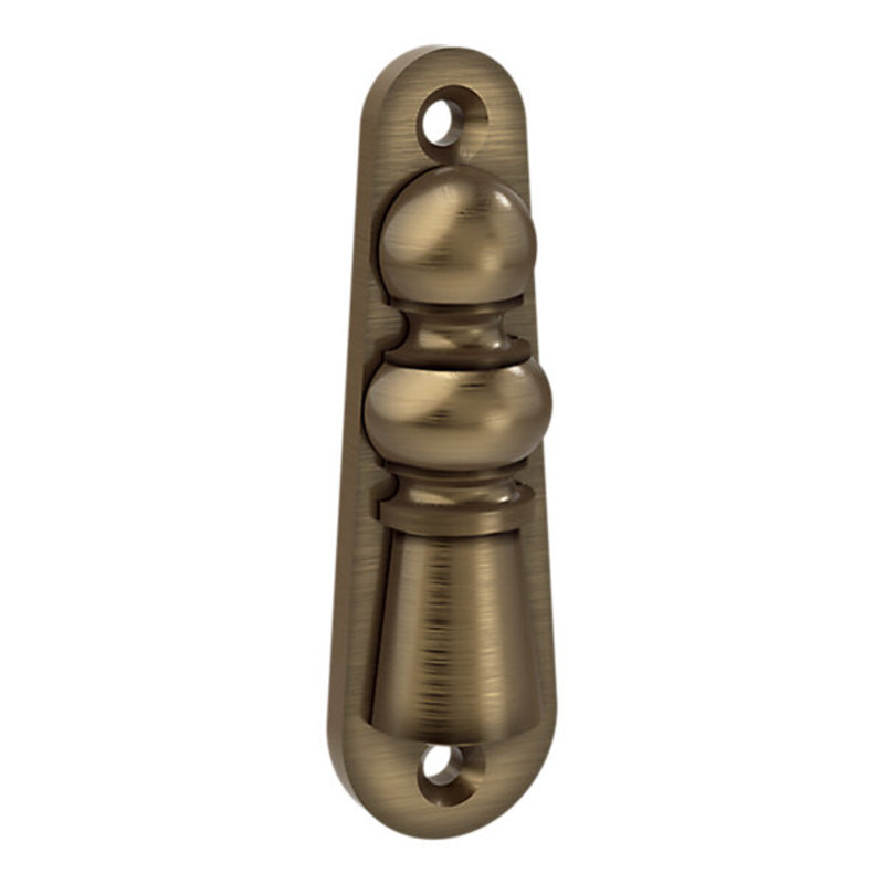 Colonial Emergency Release Rose/Rosette, 2.5" H x 0.75" W x 0.5" D, Bright Brass