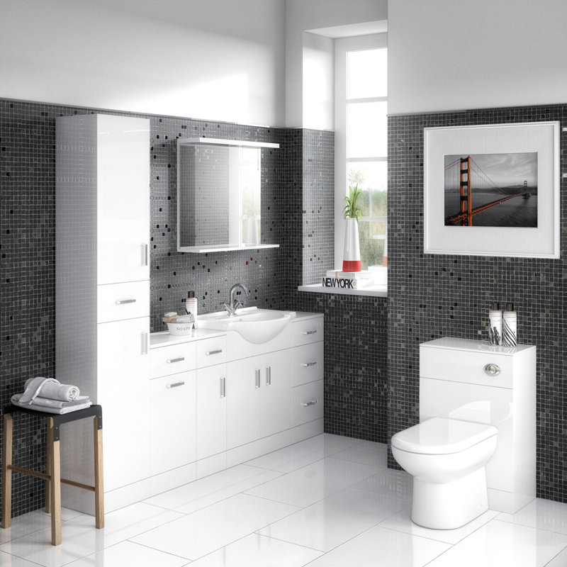 Mayford 550mm Single Bathroom Vanity with Integrated Vitreous China Basin