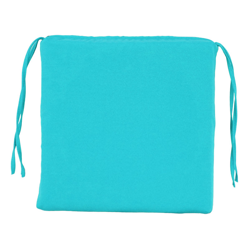 Outdoor 3'' Seat Cushion, Aqua Blue