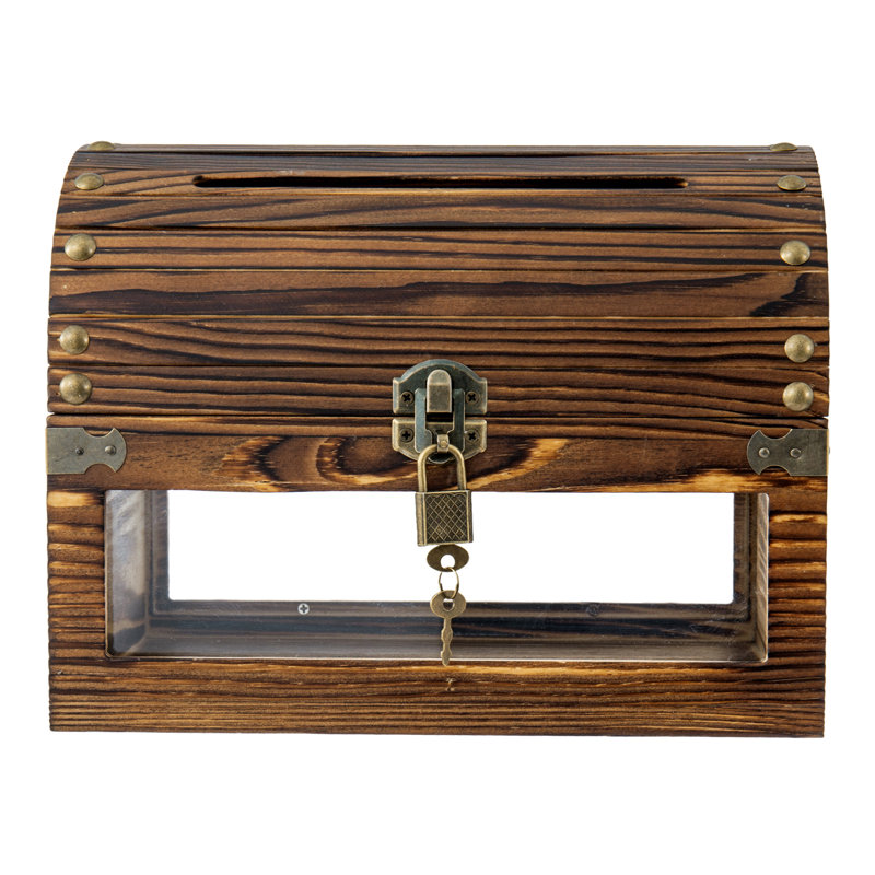 Chest-Style Solid Wood Decorative Box