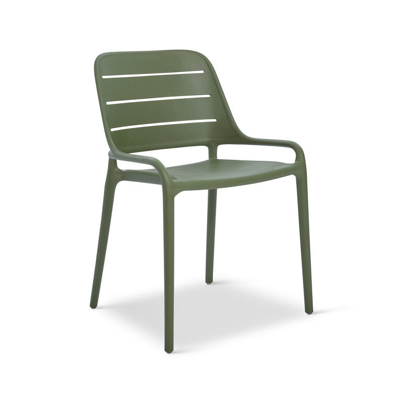 Jasper Outdoor Stacking Chair (Set of 4) - Army Green, Army Green