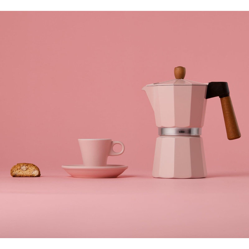 Machine à espresso Legno, rose, 7,5 H, Rose