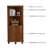 Classic Solid Wood Triangular Corner Bookcase