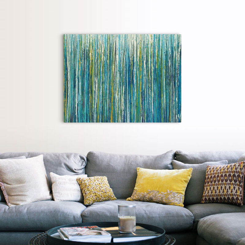 " Greencicles ", 36" H x 48" W x 1.5" D, Canvas