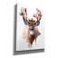 Art mural sur toile Epic Graffiti «Deer Red-seined and Flowers» par Kajenna, 12 po x 16 po-117052325