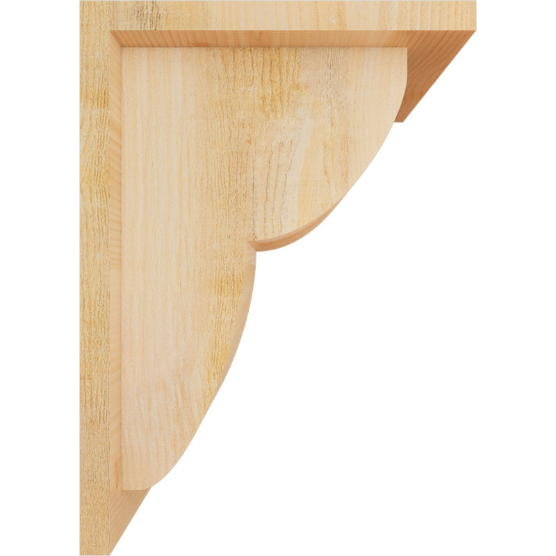 Corbeau Crestline avec contre-plaque, H 14 po x l 8 po x P 10 po, Sapin de Douglas, Sciage brut