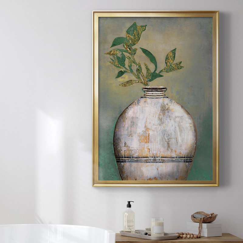 16_Toile encadrée de qualité supérieure, Or, H 42,5 po x l 30,5 po x P 1 po