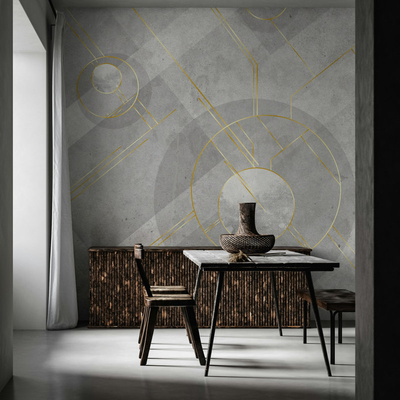 Geometric Shapes Wall Mural, 35" L x 55" W