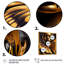 «Woman with Black and Gold Butterflies V», impression sur toile-329936242-329936251