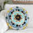 Embroidered Cotton Blend Throw Pillow
