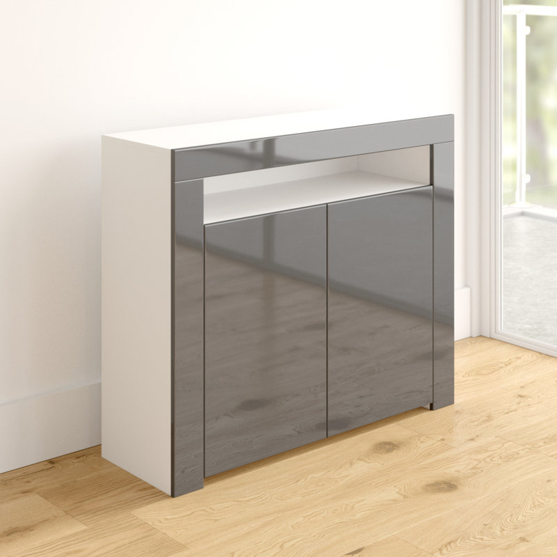 Dina 106.5cm Sideboard, Grey, Yes