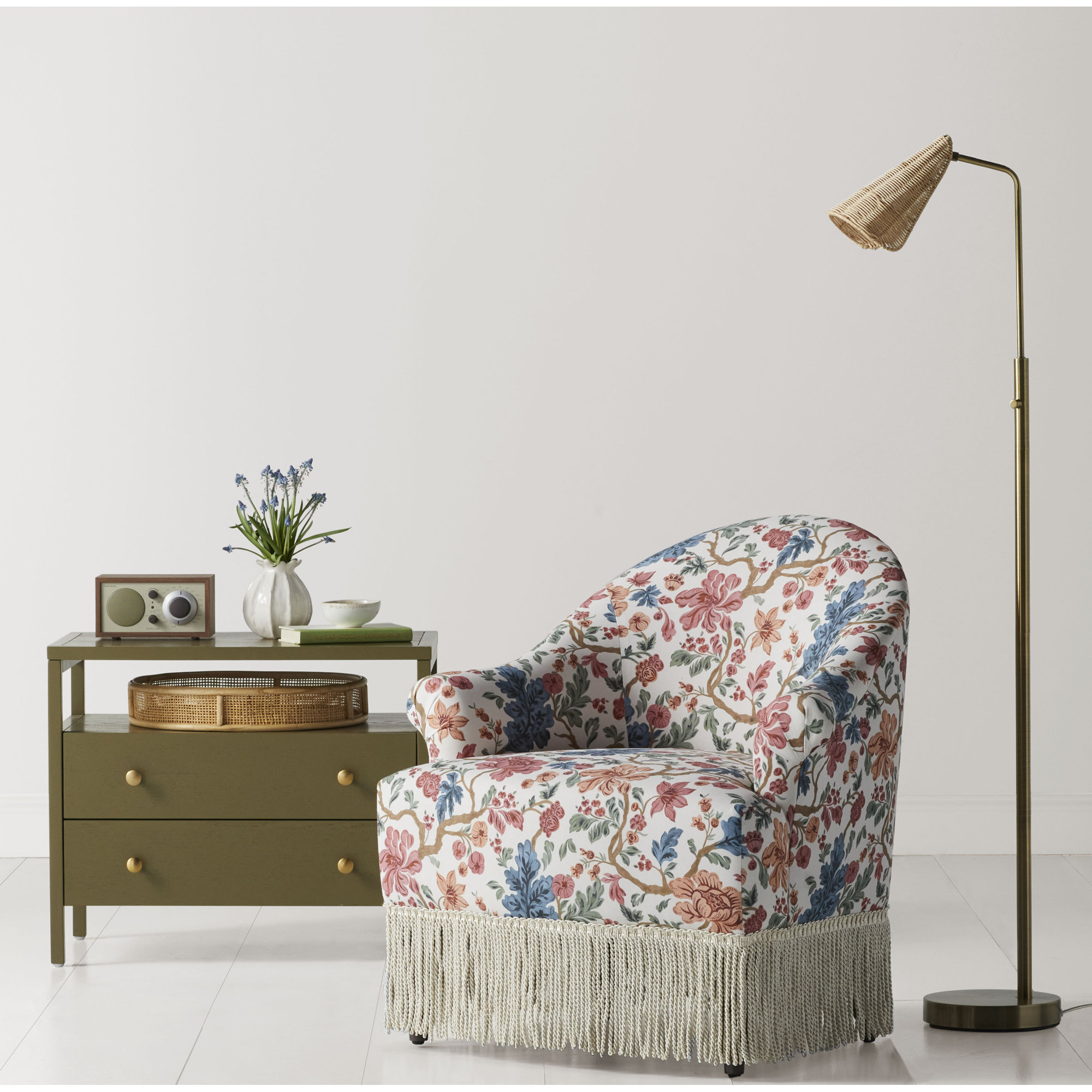 Pilsen 58'' Floor Lamp, Antique Brass
