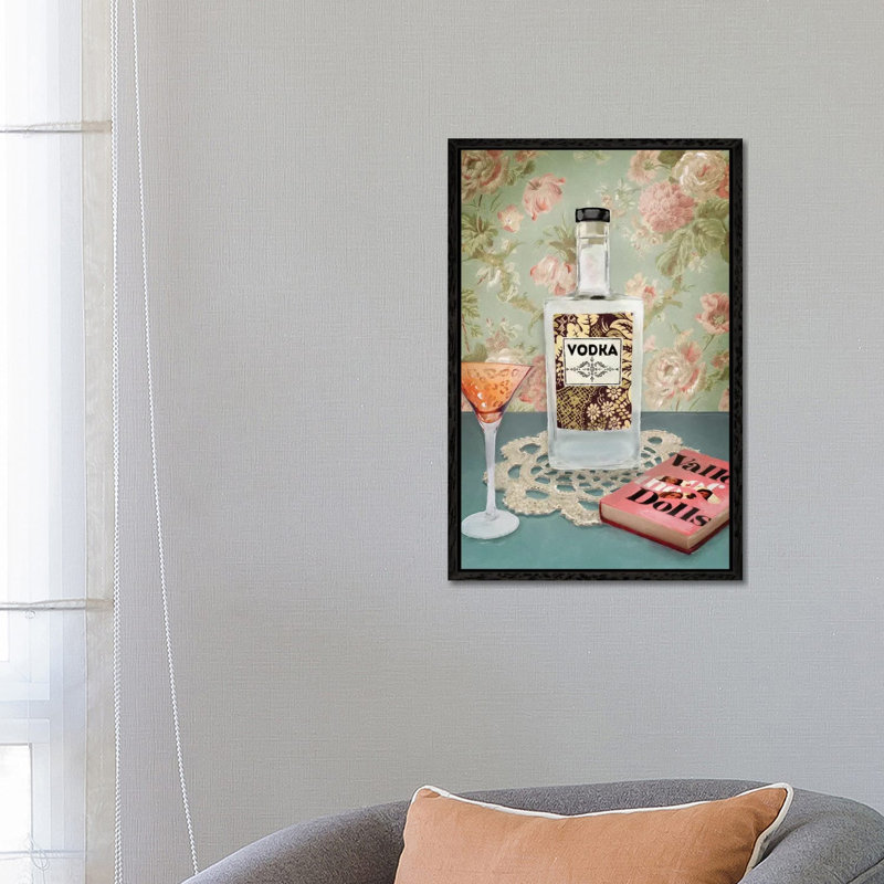 Vodka Still Life by Heather Perry - Print on Canvas, Black Framed, 66.04 cm H x 45.72 cm W