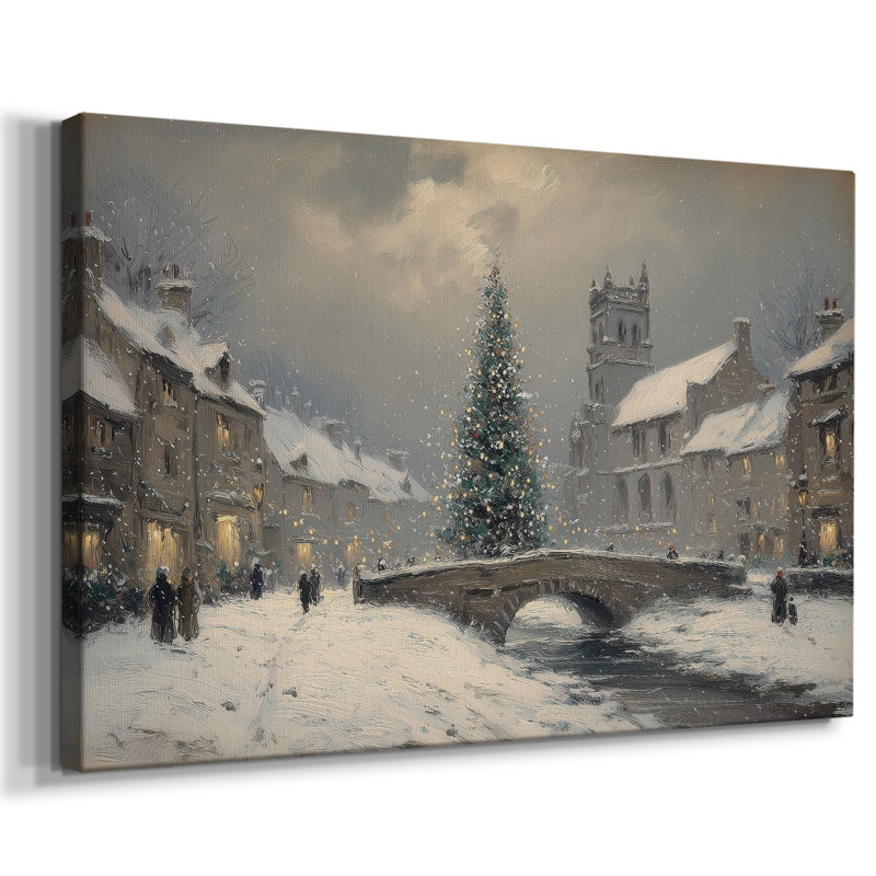 Midnight of Pale Winter Midwinter-Premium, toile tendue avec châssis, 32" H x 48" W