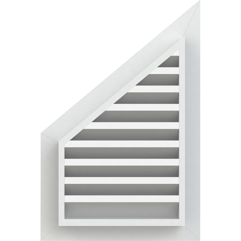 Ekena Millwork PVC Outdoor Vent Cover, 25" H x 41" W x 3" D, 4/12 Pitch