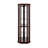 Corner Lighted Curio Cabinet Corner Glass Cabinet Lighted Curio Cabinet Corner Display Case For Living Room, Curio Cabinet, Antique Collection, Wine,Bar Glass Storage Light Included,Dark Cherry-917292849