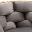 Fauteuil de chambre à coucher luxueux avec lit simple et loisir moderne gris-746250982-778871424