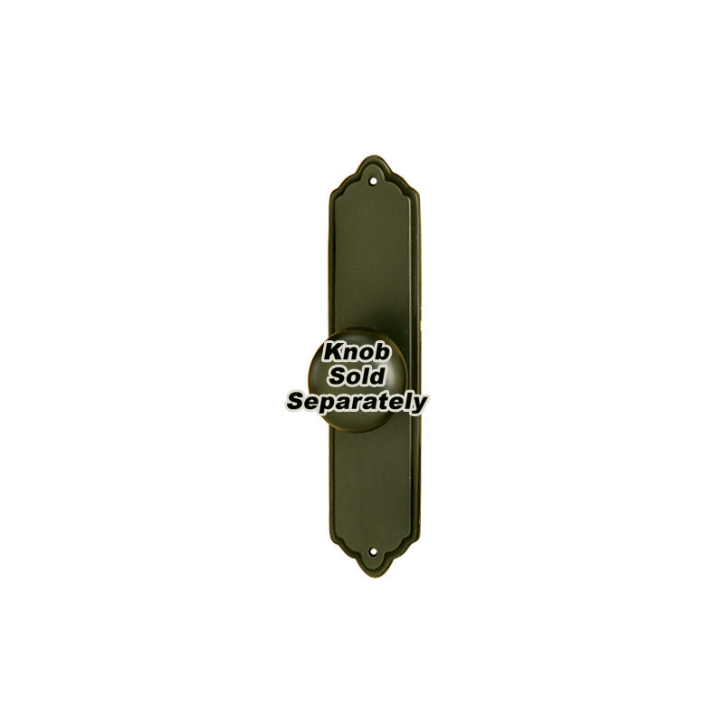 Contre-plaque rectangulaire contemporaine 4 po, Bronze chocolat