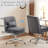 Upholstered Armless Task Office Chair without Wheels-1868986323