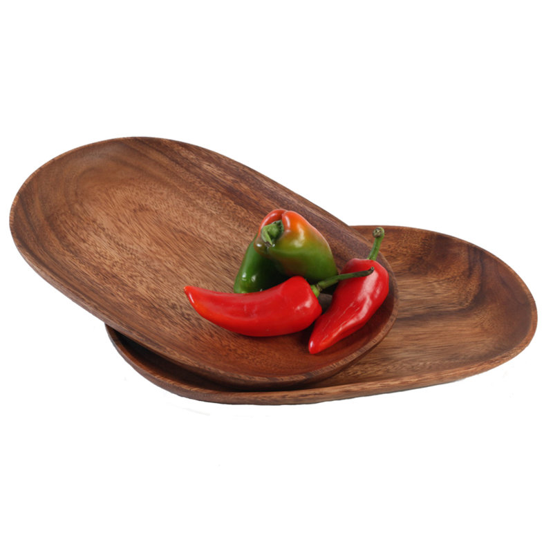 Solid Wood Tray - Set of 2