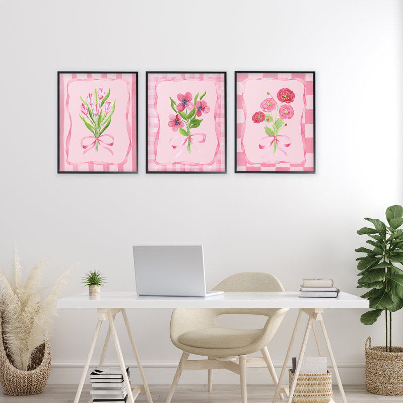 Ensemble de jolies giclées encadrées jolies et douces, par Nina Jacobs, H 20 po x l 16 po, Giclée encadrée noir minuit