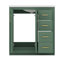 Ensemble de meuble-lavabo 30 po avec lavabo en céramique et porte à 3 tiroirs-1257265177
