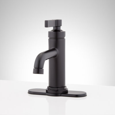 Greyfield 1.2 GPM Single Hole Bathroom Faucet with Metal Lever Handle and Pop-Up Drain Assembly