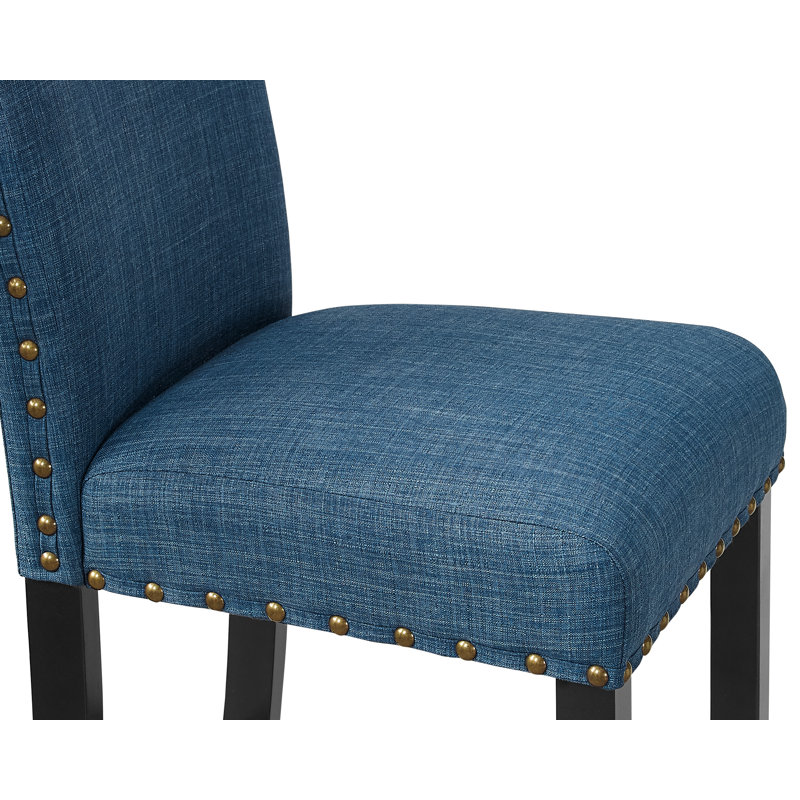 Chaise parsons rembourrée Durst, Bleu marine