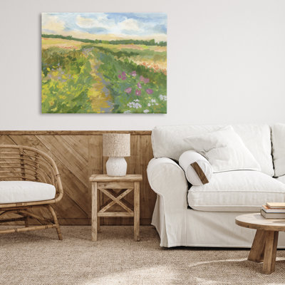 Windswept Flower Field Canvas, design by Victoria Barnes