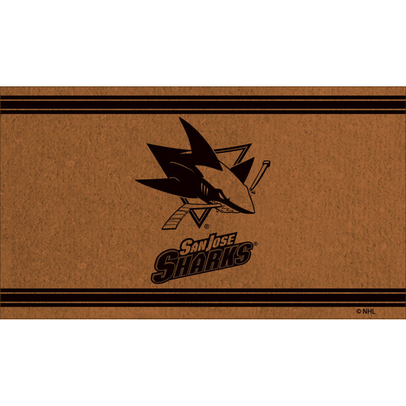 28in. x 16in. NHL Team Logo Doormat , SanJose Sharks