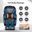 Fauteuil de massage 3D Zero Gravity, fauteuil inclinable de shiatsu complet avec application-112551809