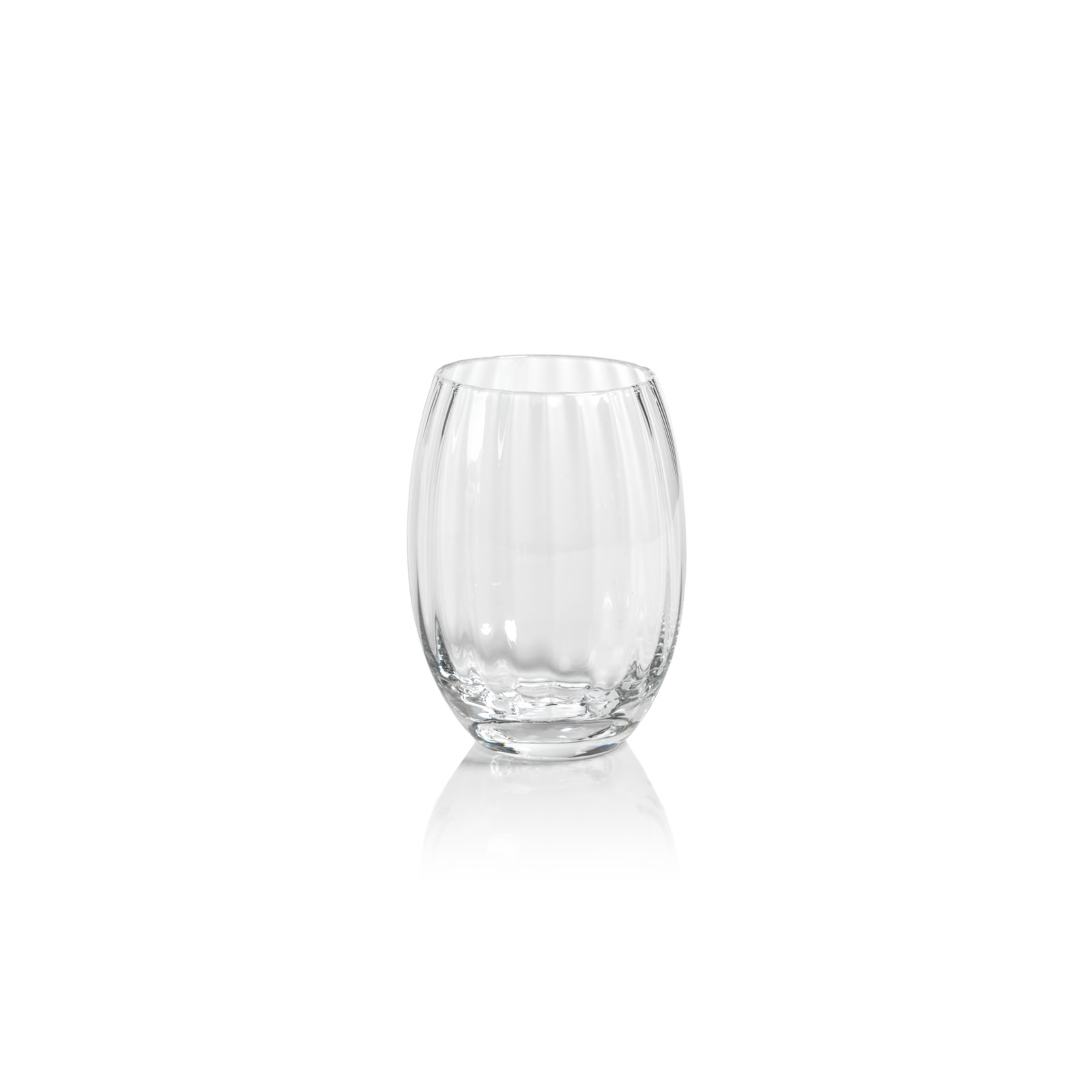 Malden Optic Stemless All-Purpose Glasses, Set of 4, Clear