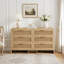 Armoire d'angle en rotin de coin avec 6 tiroirs