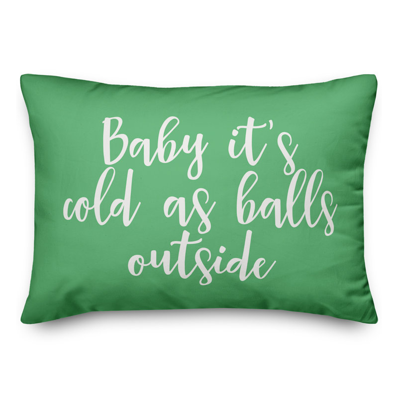 Reversible Throw Pillow, Light Green